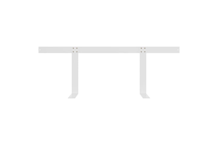 Kuormalavasohvan selkänoja valkoinen 110 cm rauta - Parveketuoli & taittotuoli ulos - Jalkarahi & jakkara ulkokäyttöön