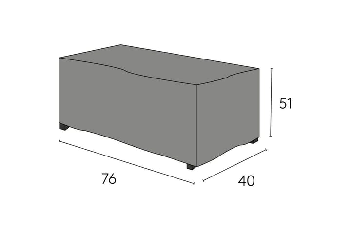 Kalustesuoja Sivupöytä Hillerstorp Oxelunda Korkea Musta - Puutarhakalusteet - Säilytyslaatikot & kalustesuojat - Ulkokalusteiden suojapeite