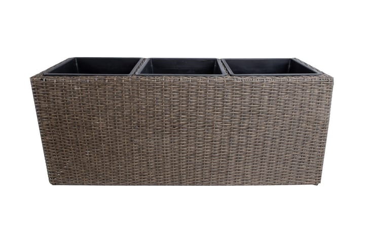 Kukkalaatikko Wicker 110x39xH45 cm Tummanruskea - Puutarhakalusteet - Tarvikkeet ulos - Muut puutarhatarvikkeet - Ruukut ulkokäyttöön