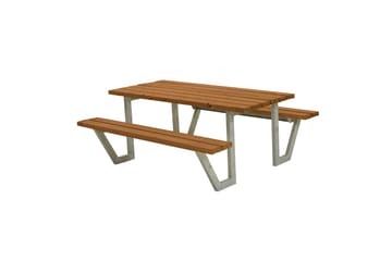 PLUS Wega Penkkisetti 177 cm Pohjamaalattu Teak