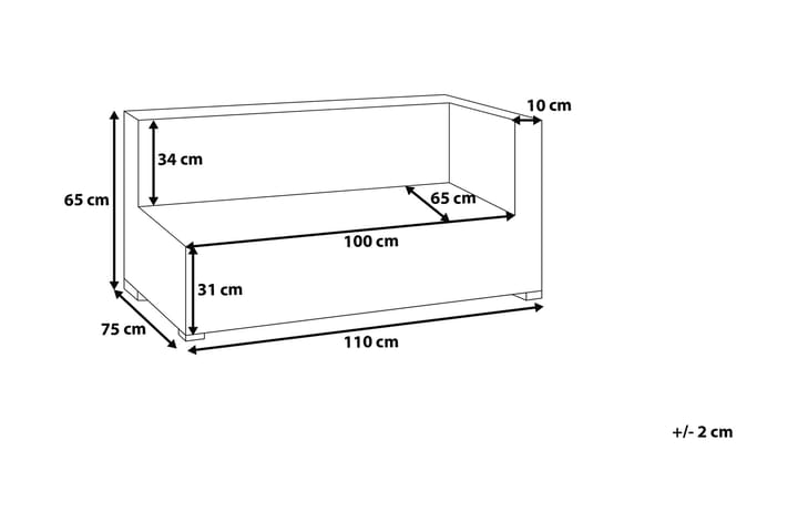 Oleskeluryhmä Comfy 76 cm - Harmaa - Puutarhakalusteet - Terassiryhmät - Oleskeluryhmät