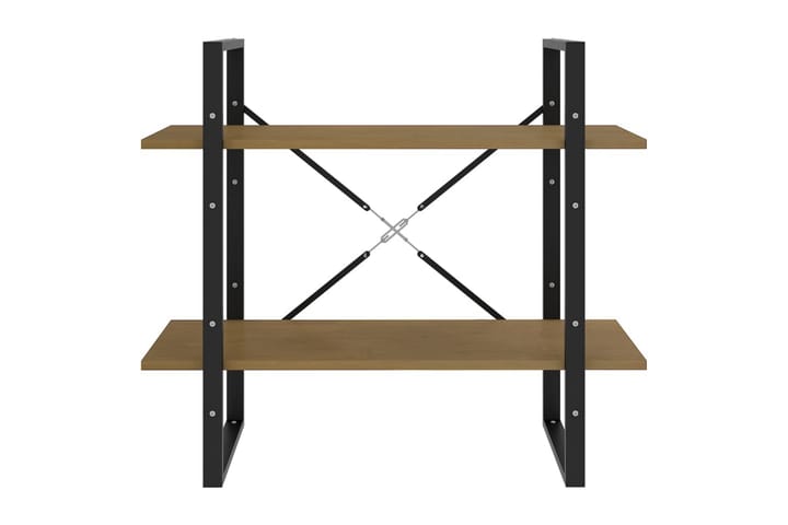 2-tasoinen kirjahylly ruskea 80x30x70 cm täysi mänty - Säilytys - Hylly - Kirjahylly