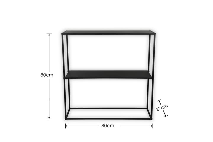 Hylly Alexis 80x80 cm Musta - Mirrors and more - Säilytys - Hylly - Seinähylly