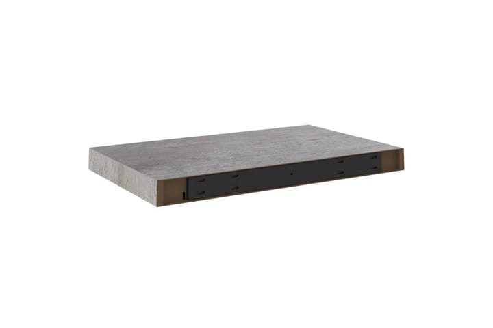 Kelluva seinähylly betoninharmaa 50x23x3,8 cm MDF - Harmaa - Säilytys - Hylly - Seinähylly