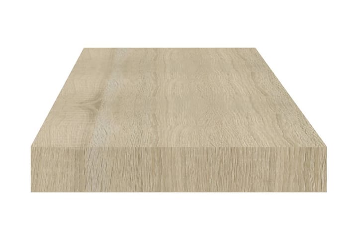 Kelluva seinähylly tammi 60x23,5x3,8 cm MDF - Ruskea - Säilytys - Hylly - Seinähylly