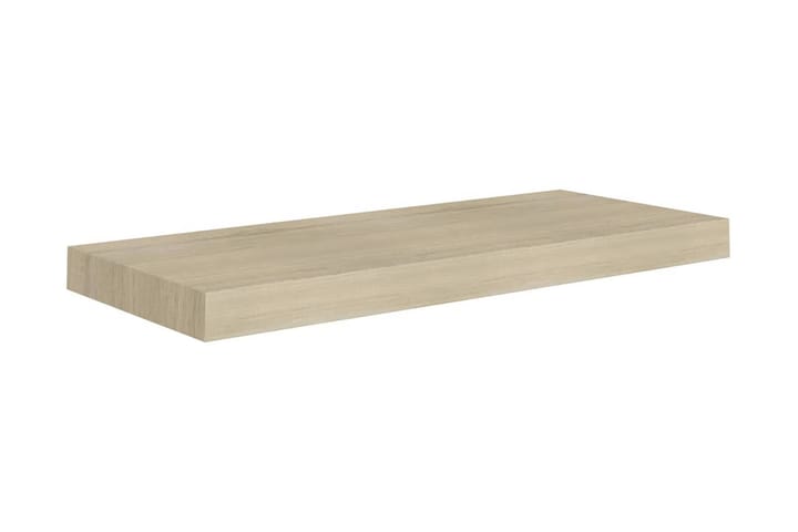 Kelluva seinähylly tammi 60x23,5x3,8 cm MDF - Ruskea - Säilytys - Hylly - Seinähylly