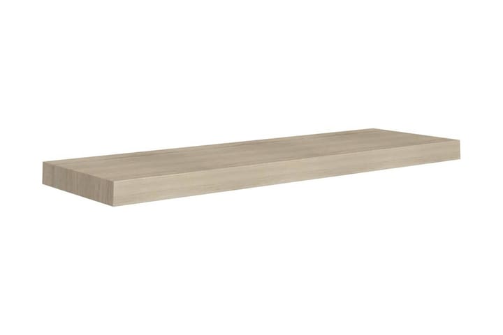 Kelluva seinähylly tammi 80x23,5x3,8 cm MDF - Ruskea - Säilytys - Hylly - Seinähylly