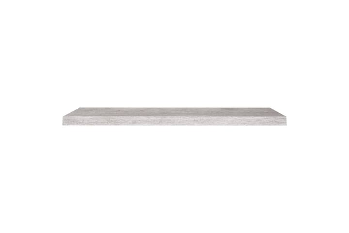 Kelluvat seinähyllyt 2 kpl betoninharmaa 100x23,5x3,8 cm MDF - Harmaa - Säilytys - Hylly - Seinähylly