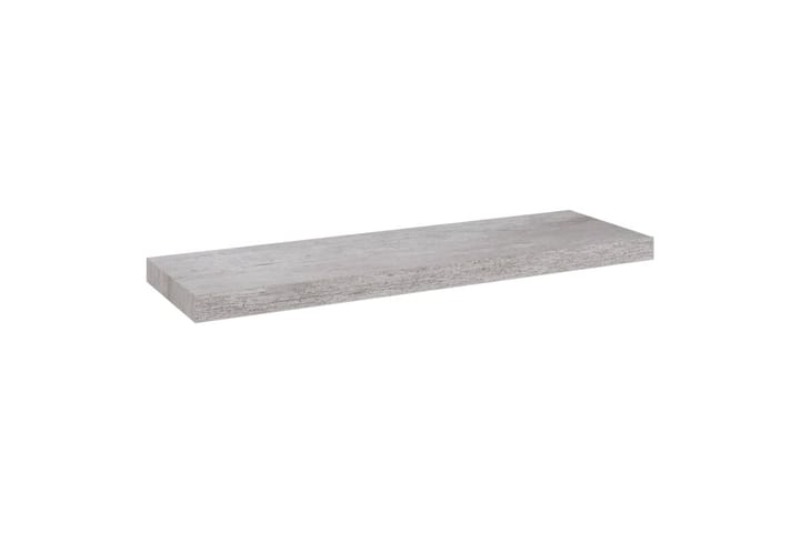 Kelluvat seinähyllyt 2 kpl betoninharmaa 80x23,5x3,8 cm MDF - Harmaa - Säilytys - Hylly - Seinähylly