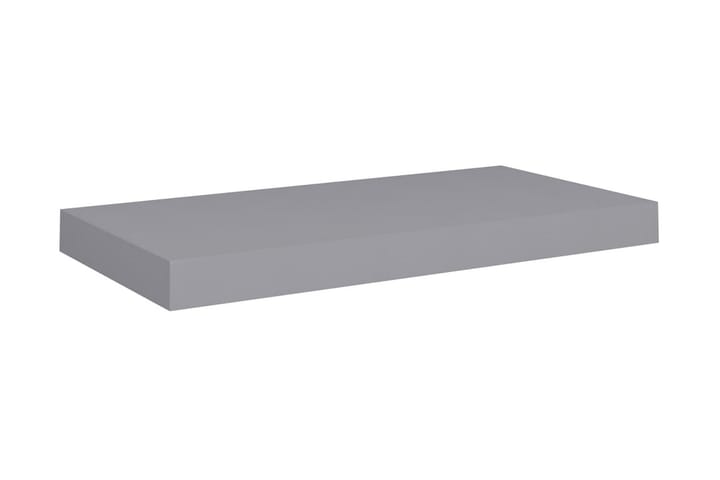 Kelluvat seinähyllyt 2 kpl harmaa 50x23x3,8 cm MDF - Harmaa - Säilytys - Hylly - Seinähylly