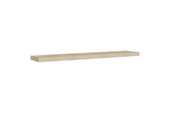 Kelluvat seinähyllyt 2 kpl tammi 120x23,5x3,8 cm MDF - Ruskea - Säilytys - Hylly - Seinähylly