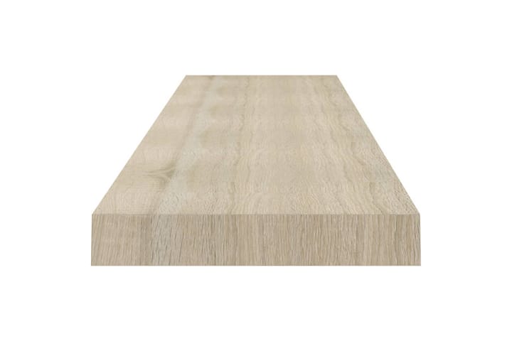 Kelluvat seinähyllyt 2 kpl tammi 120x23,5x3,8 cm MDF - Ruskea - Säilytys - Hylly - Seinähylly