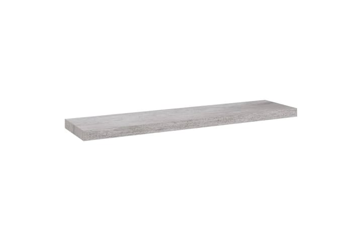 Kelluvat seinähyllyt 4 kpl betoninharmaa 100x23,5x3,8 cm MDF - Harmaa - Säilytys - Hylly - Seinähylly