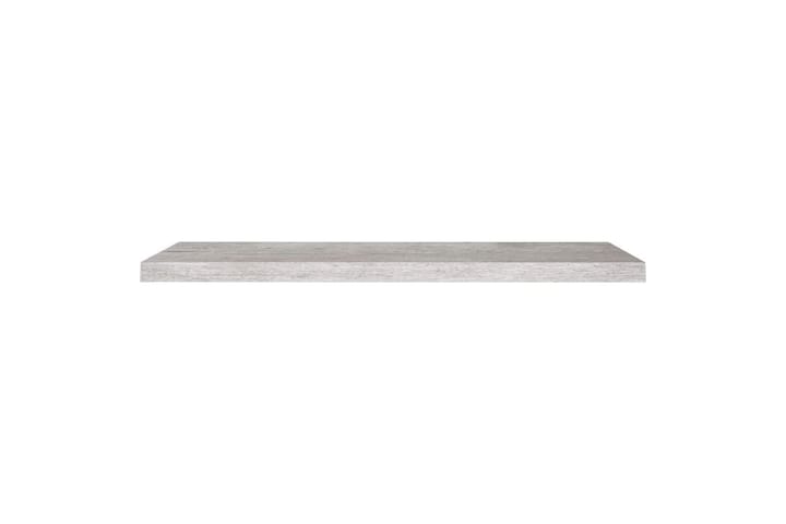 Kelluvat seinähyllyt 4 kpl betoninharmaa 100x23,5x3,8 cm MDF - Harmaa - Säilytys - Hylly - Seinähylly