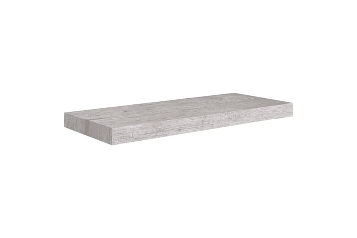 Kelluvat seinähyllyt 4 kpl betoninharmaa 60x23,5x3,8 cm MDF - Harmaa - Säilytys - Hylly - Seinähylly