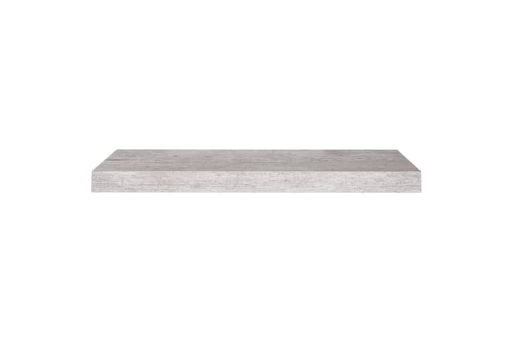 Kelluvat seinähyllyt 4 kpl betoninharmaa 60x23,5x3,8 cm MDF - Harmaa - Säilytys - Hylly - Seinähylly