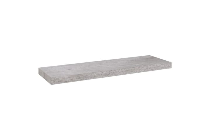 Kelluvat seinähyllyt 4 kpl betoninharmaa 80x23,5x3,8 cm MDF - Harmaa - Säilytys - Hylly - Seinähylly