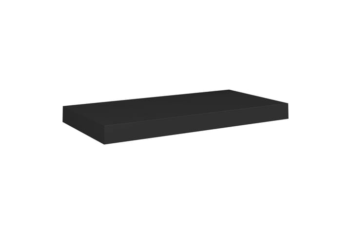 Kelluvat seinähyllyt 4 kpl musta 50x23x3,8 cm MDF - Musta - Säilytys - Hylly - Seinähylly