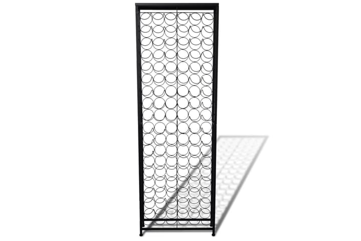 Viinipulloteline 108 pullolle metalli - Musta - Säilytys - Hylly - Säilytyshylly - Viiniteline & viinihylly