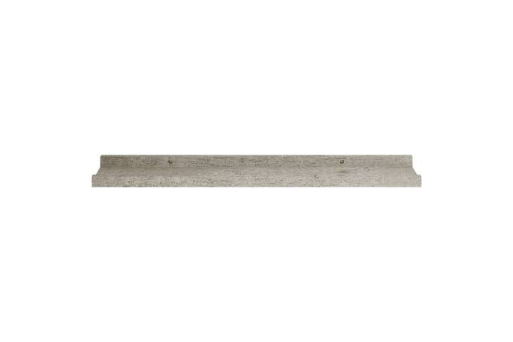 Seinähyllyt 2 kpl betoninharmaa 60x9x3 cm - Harmaa - Säilytys - Hylly - Seinähylly