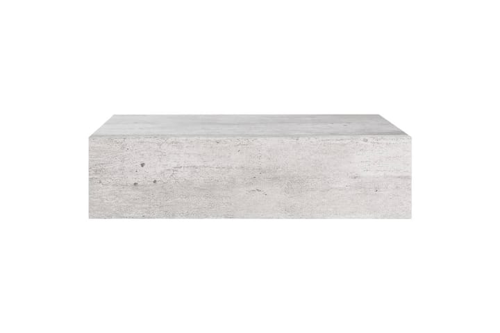 Seinälaatikkohylly betoninharmaa 40x23,5x10 cm MDF - Harmaa - Säilytys - Hylly - Seinähylly