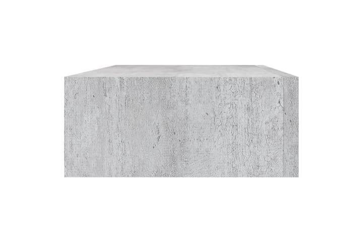 Seinälaatikkohylly betoninharmaa 40x23,5x10 cm MDF - Harmaa - Säilytys - Hylly - Seinähylly