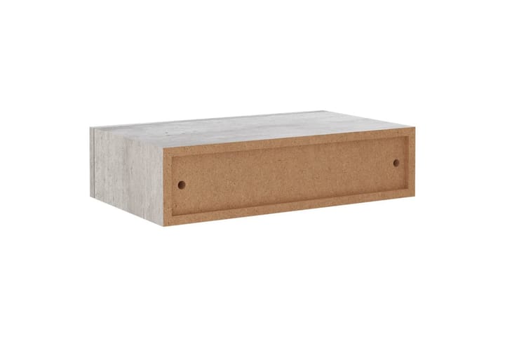 Seinälaatikkohylly betoninharmaa 40x23,5x10 cm MDF - Harmaa - Säilytys - Hylly - Seinähylly