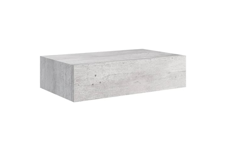 Seinälaatikkohylly betoninharmaa 40x23,5x10 cm MDF - Harmaa - Säilytys - Hylly - Seinähylly