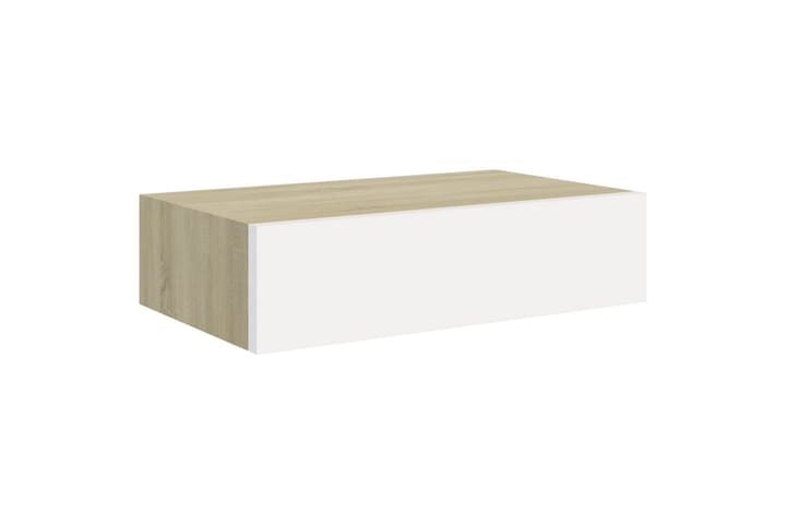 Seinälaatikkohyllyt 2 kpl 40x23,5x10 cm MDF - Harmaa - Säilytys - Hylly - Seinähylly