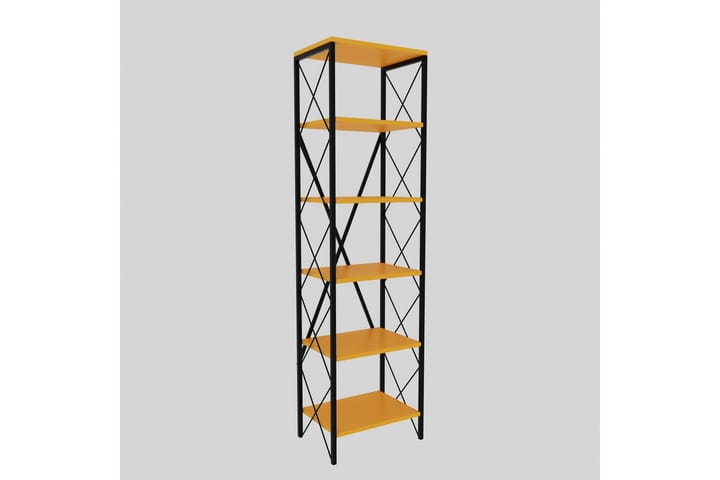 Suadiye Kirjahylly 50 cm - Keltainen/Musta - Säilytys - Hylly - Kirjahylly