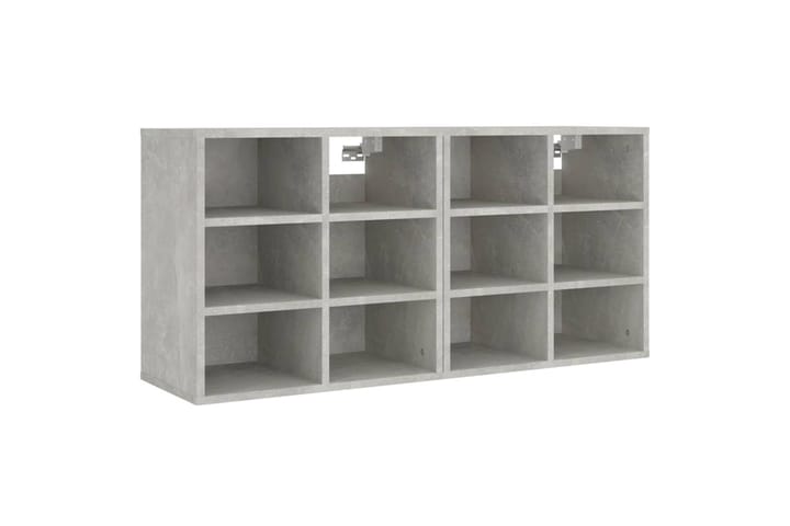 beBasic Kenkäkaapit 2 kpl betoninharmaa 52,5x30x50 cm - Harmaa - Säilytys - Kenkäsäilytys - Kenkäkaappi