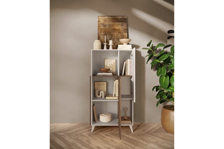 Monaco Highboard 81x154 cm - Valkoinen - Säilytys - Kaappi - Säilytyskaappi