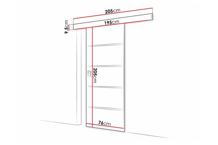 Highboard Clonmore - Grafiitti - Säilytys - Kaappi - Säilytyskaappi