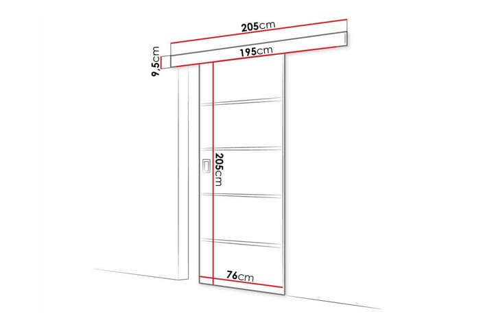 Highboard Clonmore - Ruskea - Säilytys - Kaappi - Säilytyskaappi