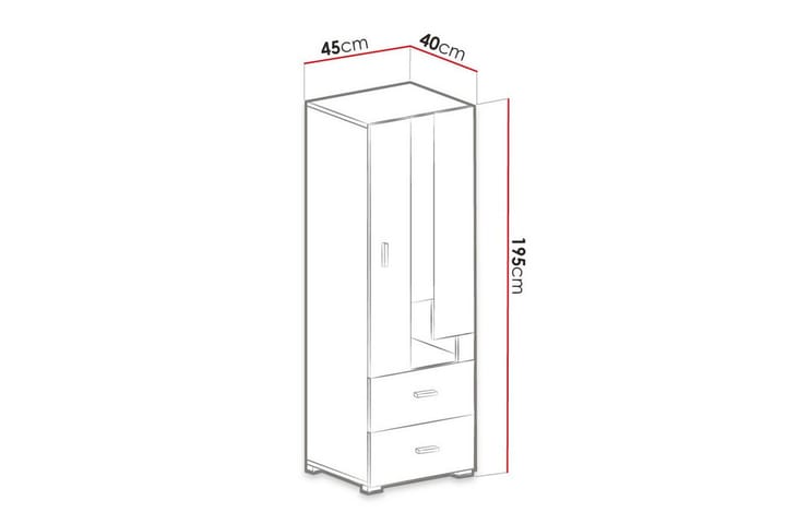 Highboard Edinbane - Lila - Säilytys - Kaappi - Säilytyskaappi