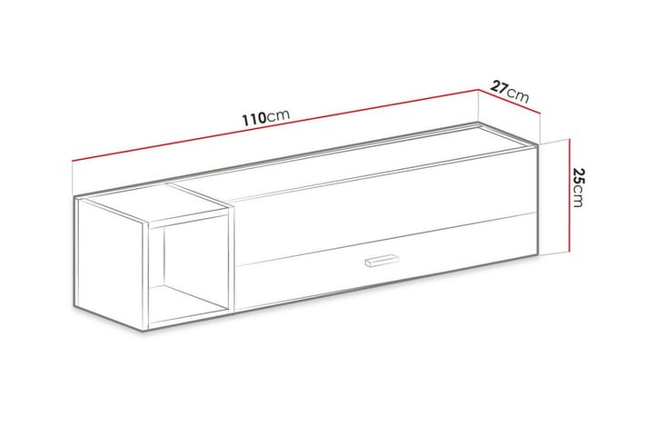 Highboard Edinbane - Ruskea - Säilytys - Kaappi - Säilytyskaappi