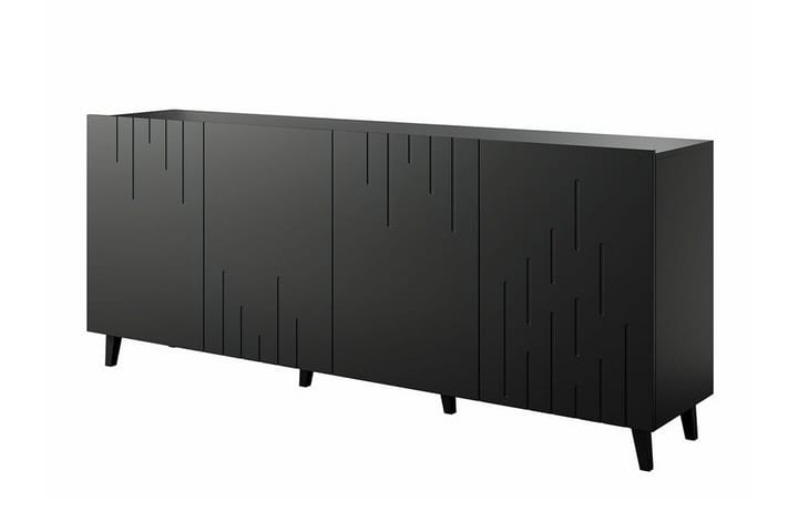 Highboard Juniskär - Musta - Säilytys - Kaappi - Säilytyskaappi