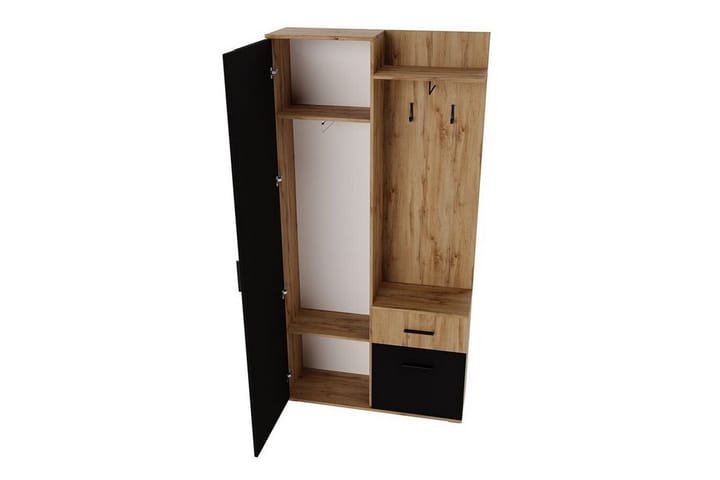 Highboard Rosehall - Musta - Säilytys - Kaappi - Säilytyskaappi