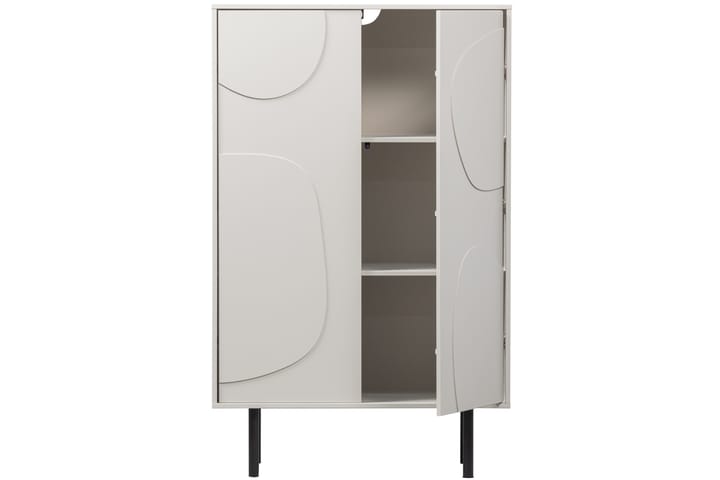 Highboard Popinder - Beige - Säilytys - Kaappi - Säilytyskaappi