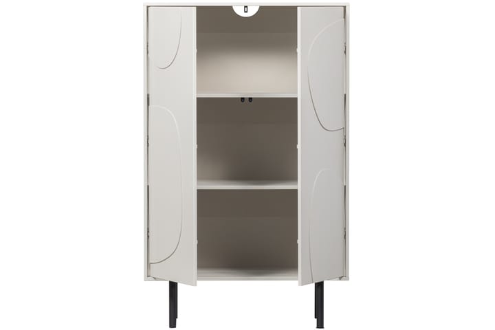 Highboard Popinder - Beige - Säilytys - Kaappi - Säilytyskaappi