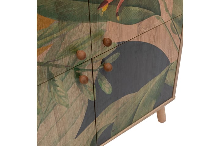 Sakarya Highboard 95x111 cm Monivärinen - Hanah Home - Säilytys - Kaappi - Säilytyskaappi