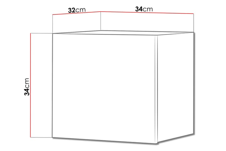 Seinäkaappi Frick 34 cm - Valkoinen - Säilytys - Kaappi - Säilytyskaappi