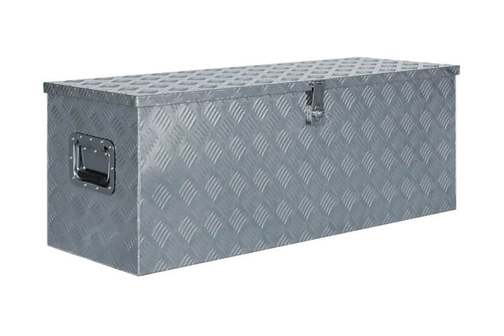 Alumiinilaatikko 110,5x38,5x40 cm hopea - Hopea - Talletuskaappi