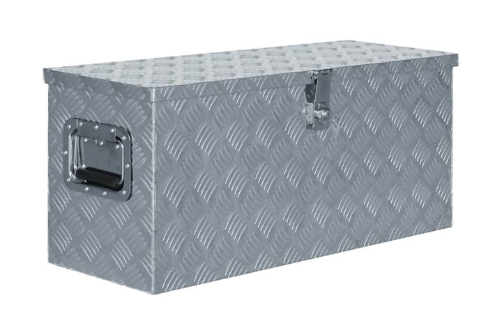 Alumiinilaatikko 80x30x35 cm hopea - Hopea - Talletuskaappi