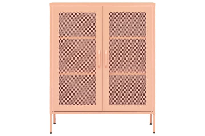 Varastokaappi pinkki 80x35x101,5 cm teräs - Säilytys - Kaappi - Säilytyskaappi