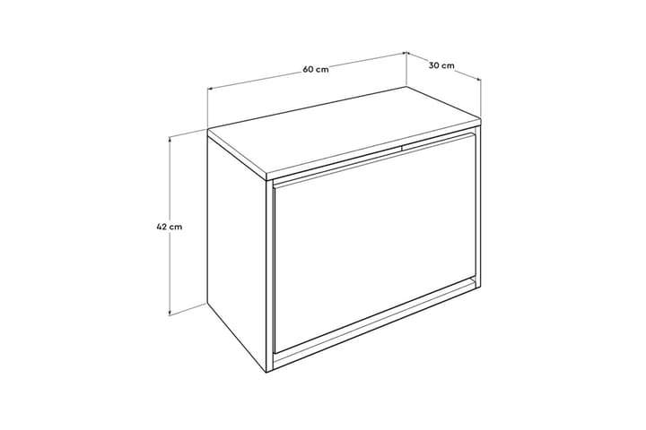 Kenkäkaappi 42x60 cm - Pähkinä - Säilytys - Kenkäsäilytys - Kenkäkaappi