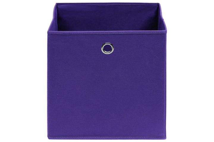 Säilytyslaatikot 10 kpl kuitukangas 28x28x28 cm purppura - Purppura - Säilytys - Piensäilytys - Säilytyslaatikko