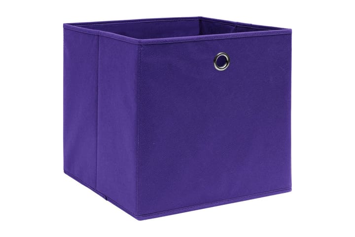 Säilytyslaatikot 10 kpl kuitukangas 28x28x28 cm purppura - Purppura - Säilytys - Piensäilytys - Säilytyslaatikko