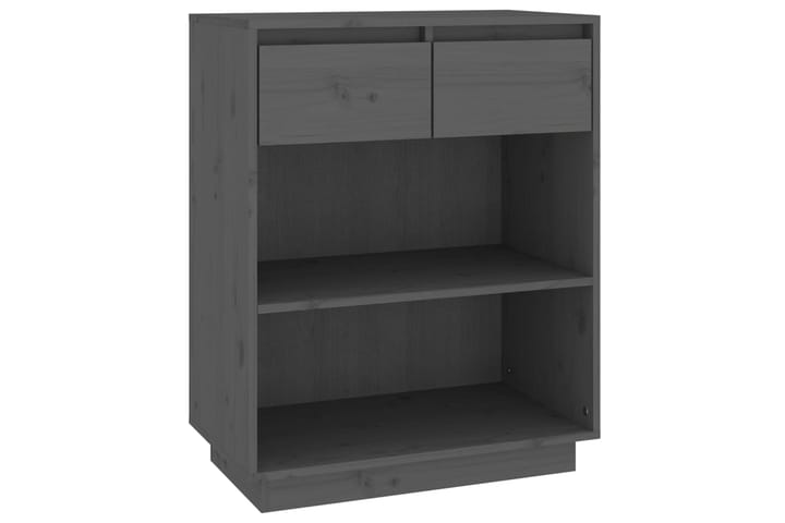 beBasic Konsolikaappi harmaa 60x34x75 cm täysi mänty - Harmaa - Säilytys - Säilytyskalusteet - Senkki