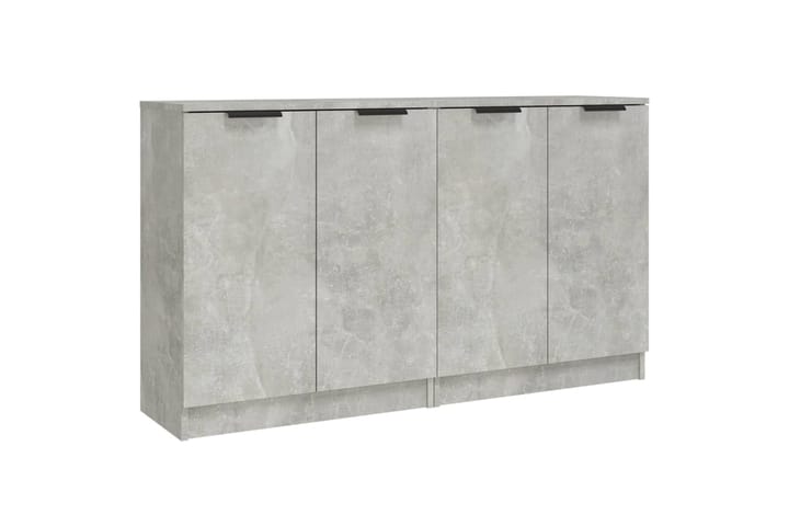 beBasic Senkit 2 kpl betoninharmaa 60x30x70 cm tekninen puu - Harmaa - Säilytys - Säilytyskalusteet - Senkki